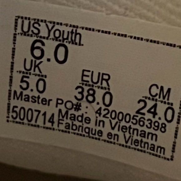 Vans Classic Slip-On Checkerboard Shoes Youth 6 Black White - Picture 6 of 6